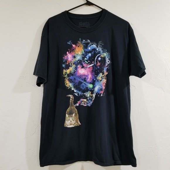 Cat Farting Out the Universe Funny Shirt